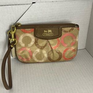 Coach Multicolor Circle Pattern Wristlet